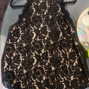 Black Lace Halter Camisole